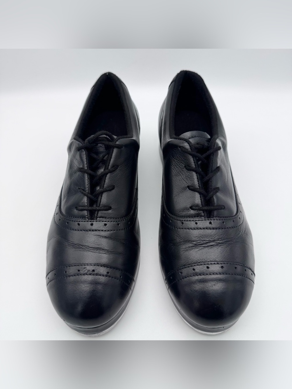 Bloch Jason Samuels Smith Professional Black Leather Tap Shoes Women's Size 9 - Picture 4 of 7